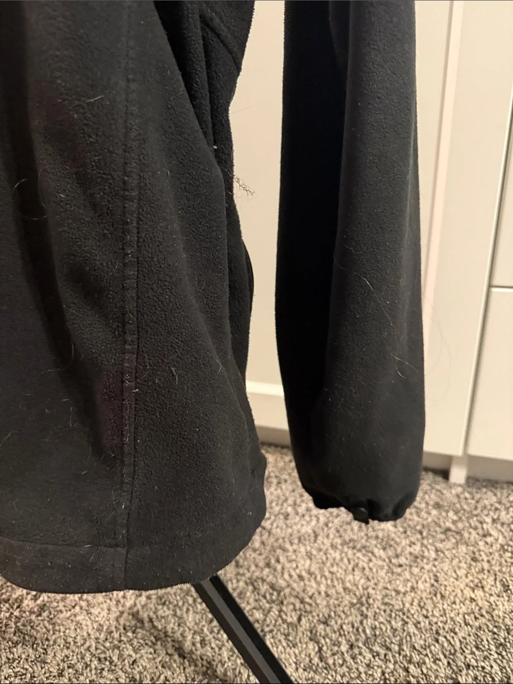 The North Face Men’s Black Full Zip Fleece Jacket Medium